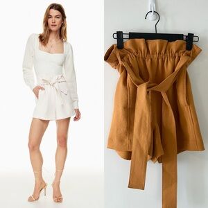 Ariztia Wilfred Paperbag Shorts Size 0